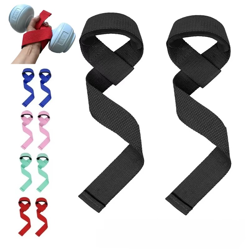 Wrist Wraps Weightlifting Support - สายรัดข้อมือสำหรับยกน้ำหนักแบบปรับได้ บุแผ่นรอง ทำจากผ้าฝ้ายคุณภาพสูง ทนทาน เหมาะสำหรับการฝึกพาวเวอร์ลิฟติ้ง เดดลิฟต์