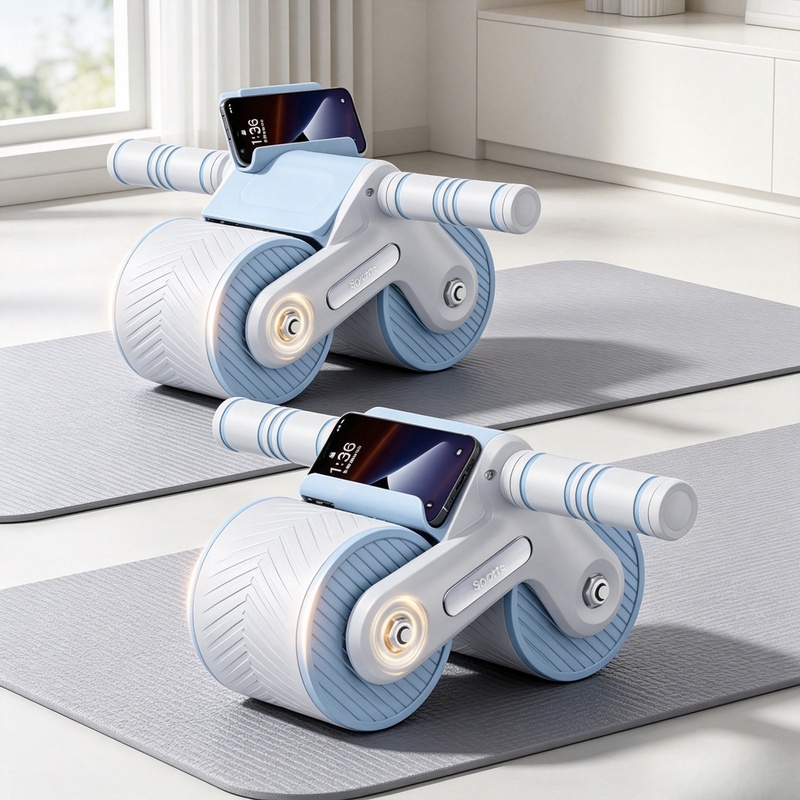 ลูกกลิ้งบริหารหน้าท้องแบบล้อคู - Ab Roller Wheel With Elbow Support บทวิจารณ์และราคา