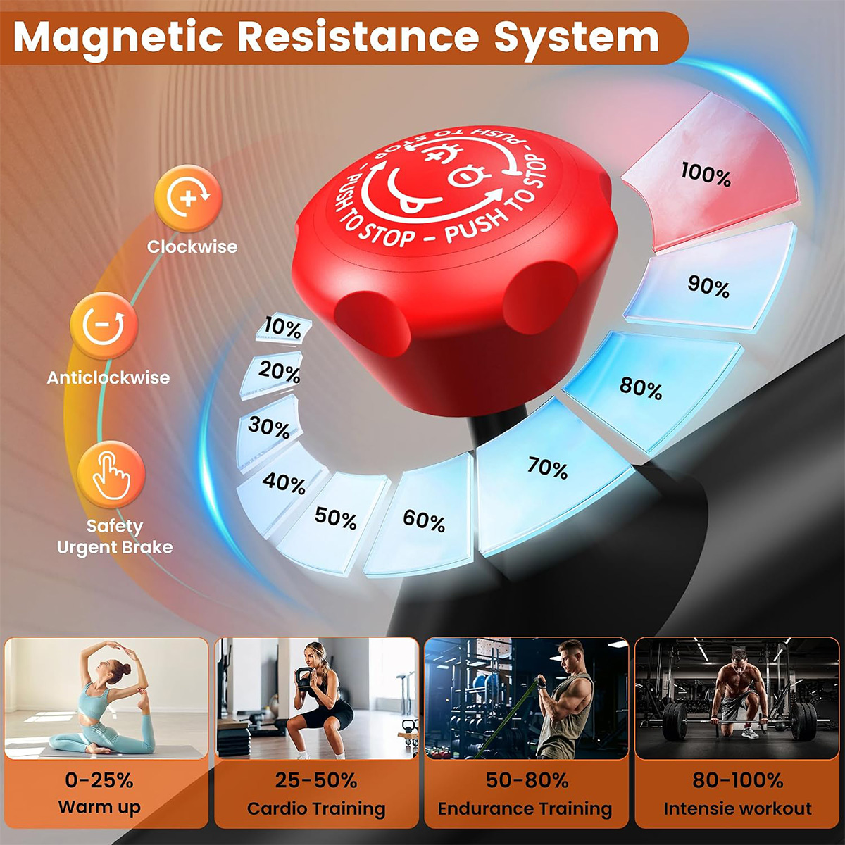 จักรยานออกกำลังกาย Pooboo, จัก - Exercise Bike Magnetic Resistance บทวิจารณ์และราคา