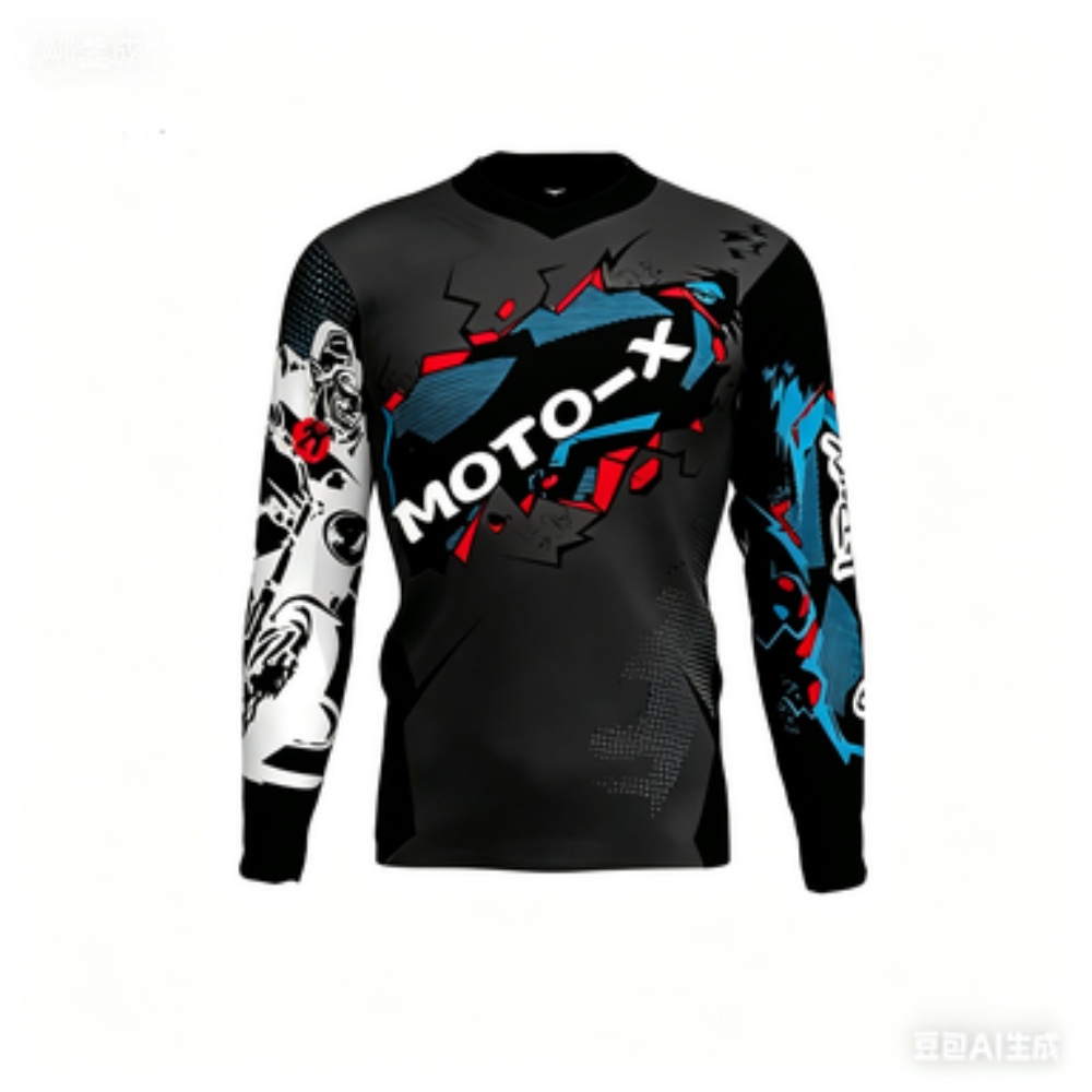 เสื้อกีฬาแขนยาวธีม MOTO-X ระบา - Cycling บทวิจารณ์และราคา