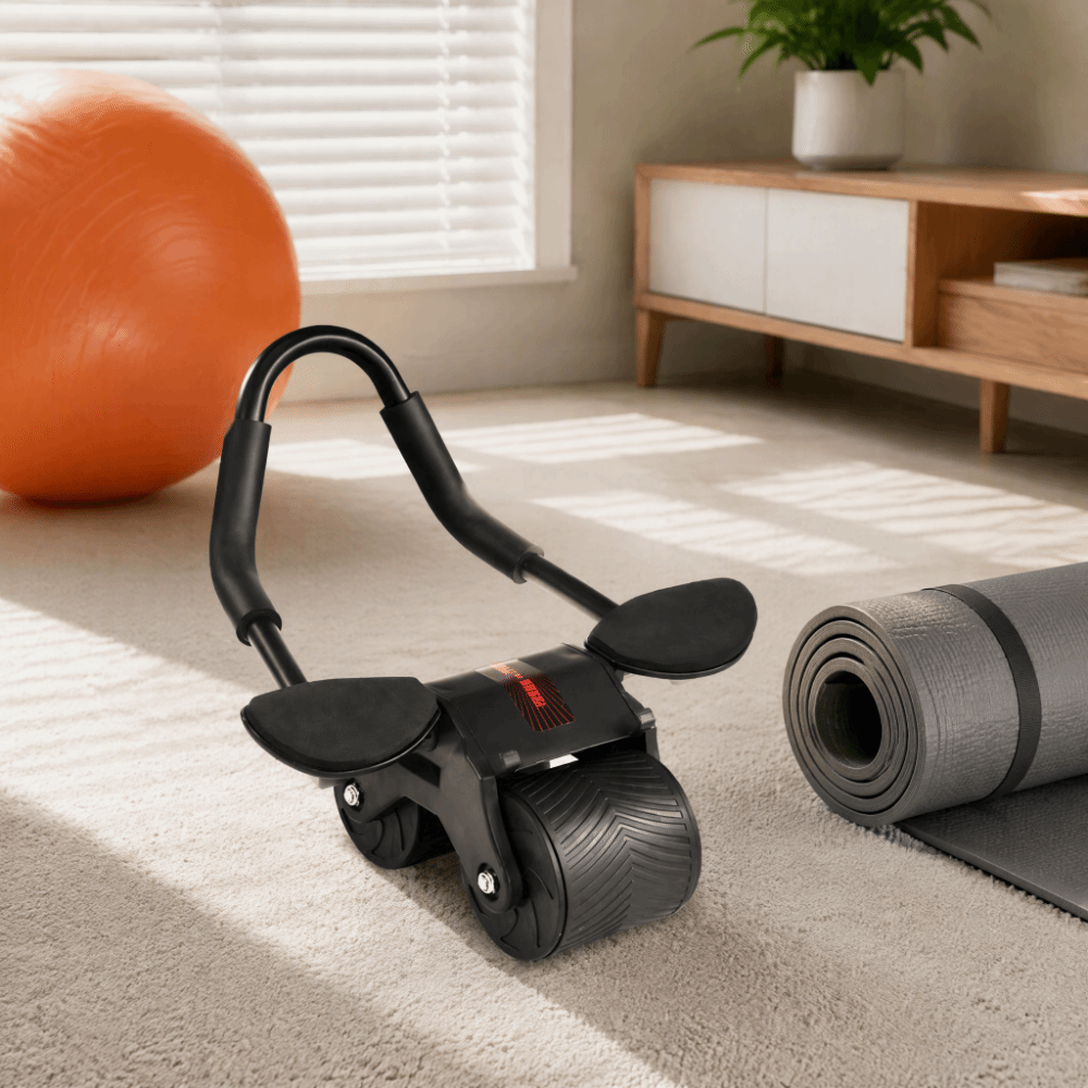 ลูกกลิ้งบริหารหน้าท้องแบบมีระบ - Ab Roller Wheel With Elbow Support บทวิจารณ์และราคา
