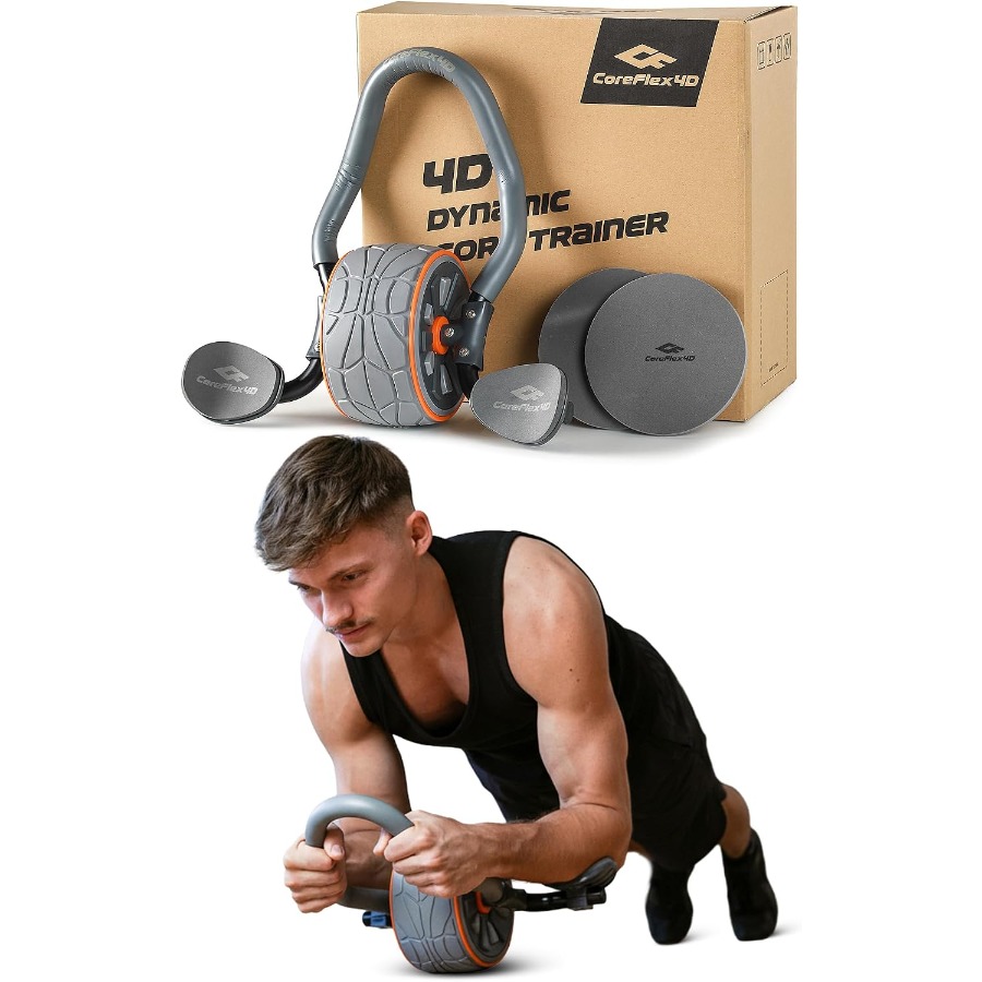 ลูกกลิ้งบริหารกล้ามเนื้อหน้าท้ - Ab Roller Wheel With Elbow Support บทวิจารณ์และราคา