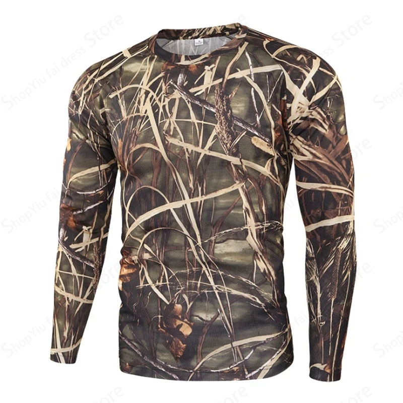 เสื้อยืดแขนยาวลายพรางสำหรับผู้ - Hiking บทวิจารณ์และราคา